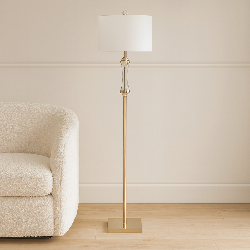 61"H CRYSTAL FLOOR LAMP