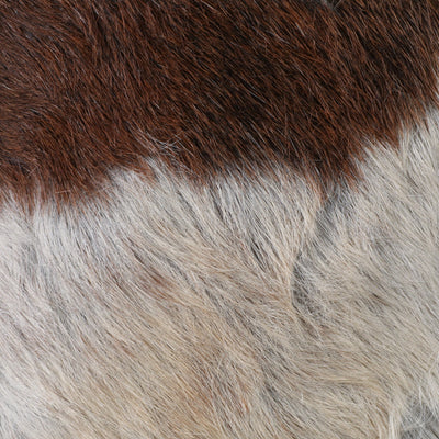 26x16 Cowhide Ottoman, Multi - Al Rugaib Furniture