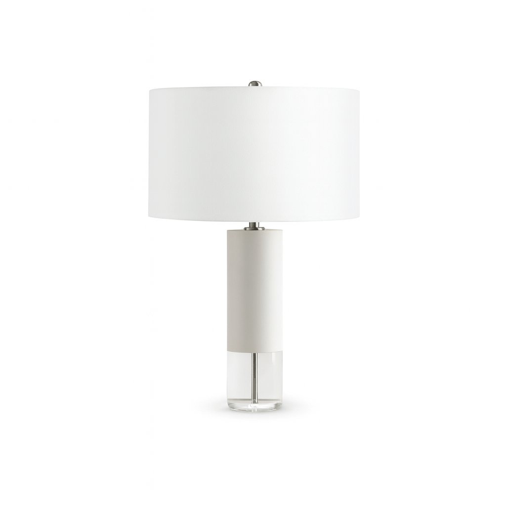 27" CERAMIC TABLE LAMP, WHITE Table Lamps| Sagebrook Home