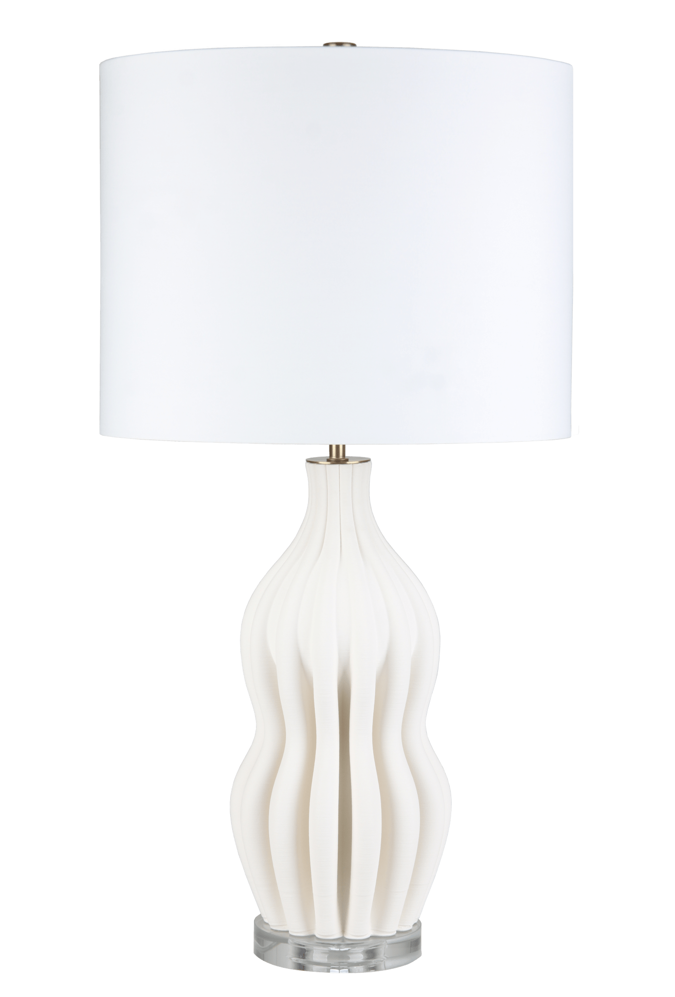 27" GOSTIN 3D PRINTED CERAMIC TABLE LAMP Table Lamps| Sagebrook Home
