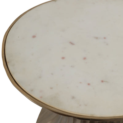 27" Hilo Large Marble Top Table - Al Rugaib Furniture