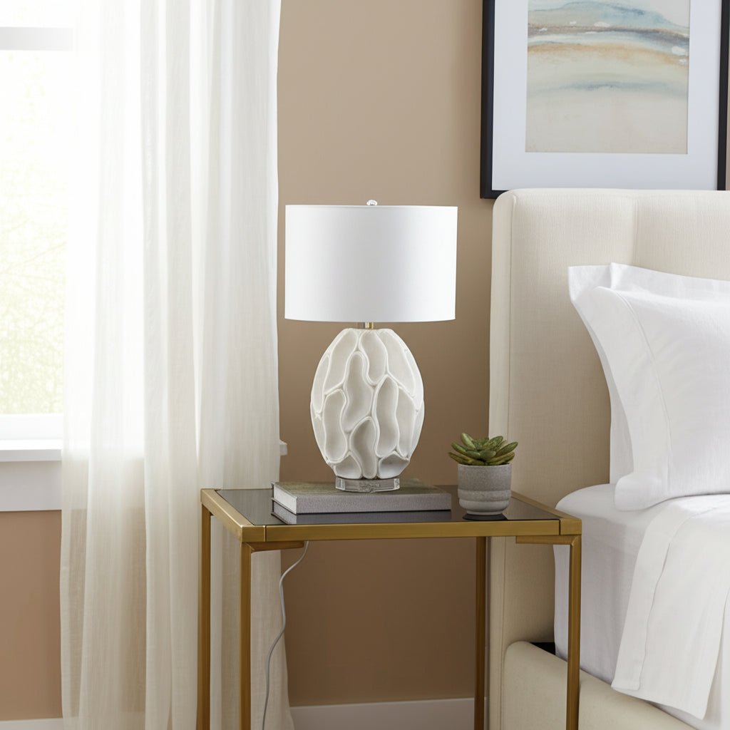 27" Jonava Quartz Resin Table Lamp Table Decors| Sagebrook Home