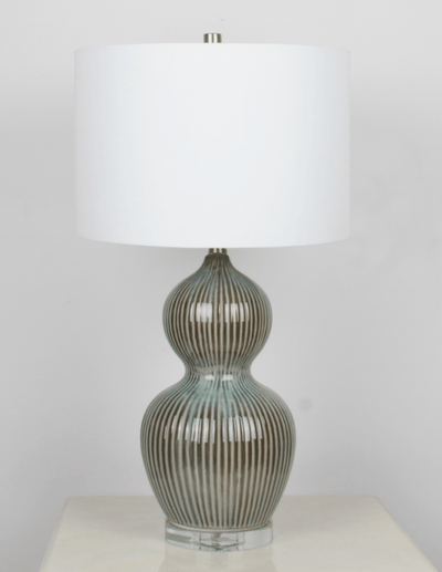 27" RAMIRA CERAMIC TABLE LAMP - Al Rugaib Furniture