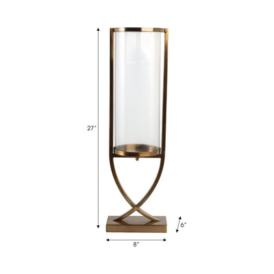 27" Tomah Medium Gold Candle Holder - Al Rugaib Furniture