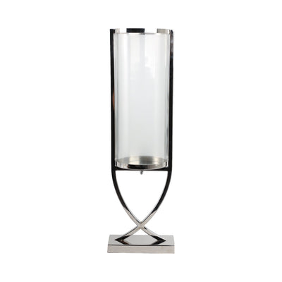 27" Tomah Medium Silver Candle Holder - Al Rugaib Furniture