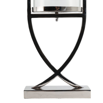 27" Tomah Medium Silver Candle Holder - Al Rugaib Furniture