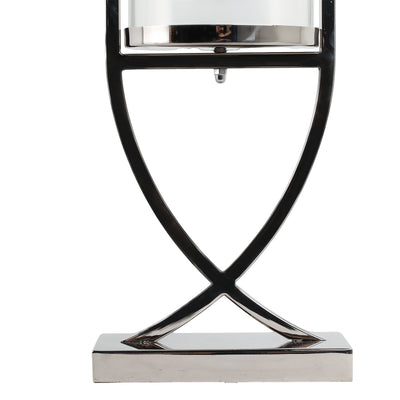 27" Tomah Medium Silver Candle Holder - Al Rugaib Furniture