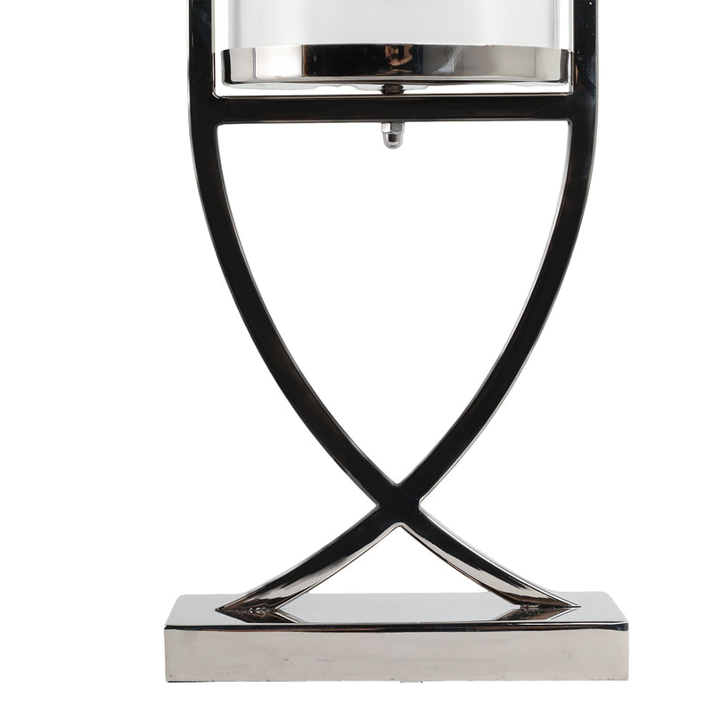 27" Tomah Medium Silver Candle Holder - Al Rugaib Furniture