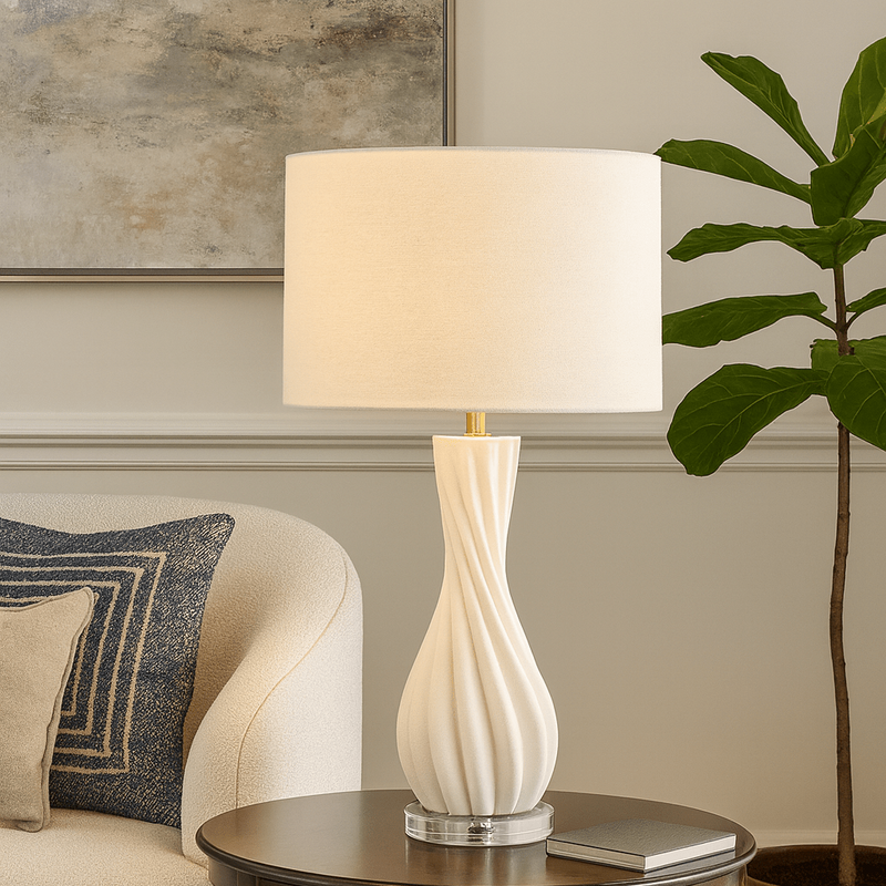 27.5" OPAL 3D PRINTED TABLE LAMP - Al Rugaib Furniture