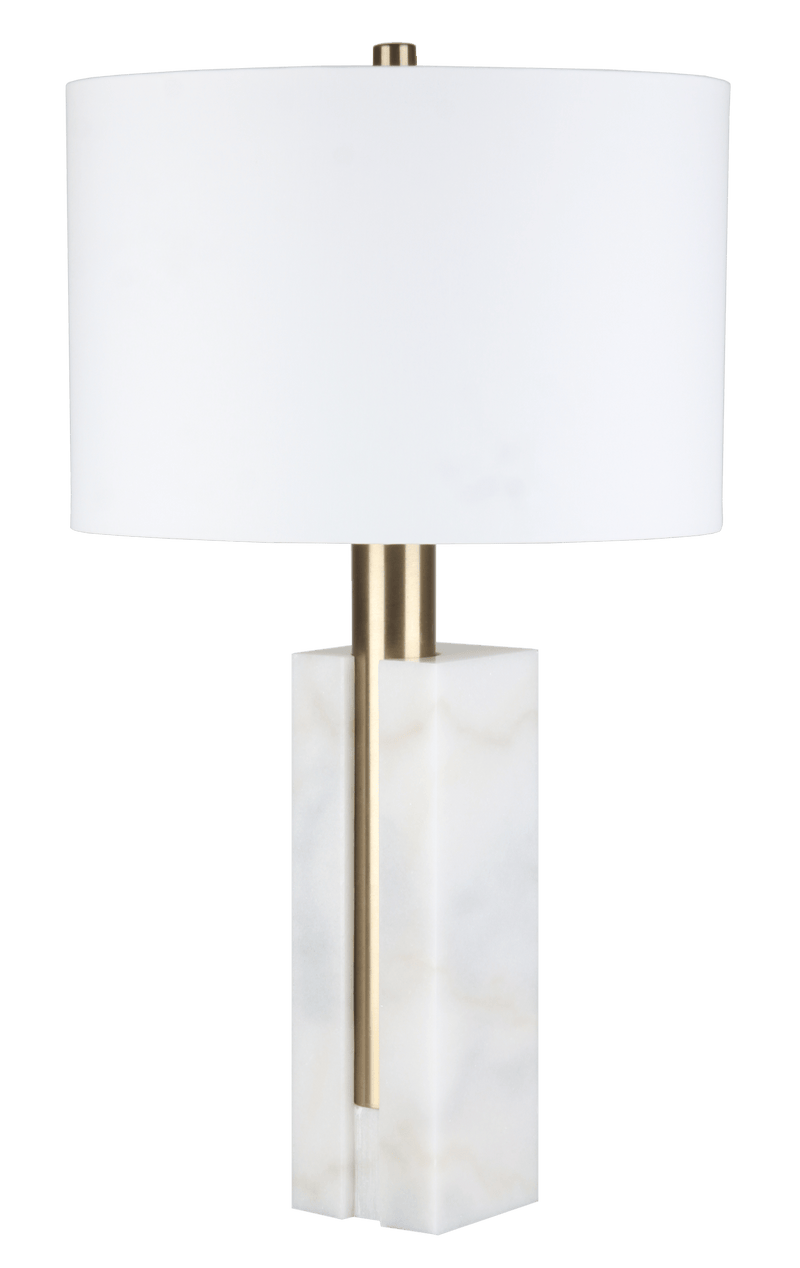 27.5" RAWLINS MARBLE BASE TABLE LAMP - Al Rugaib Furniture