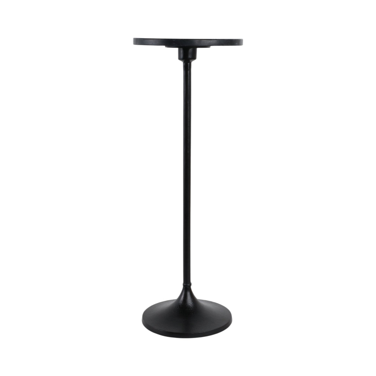 27X10" MARBLE TOP DRINK TABLE, BLACK Accent & End Tables| Sagebrook Home