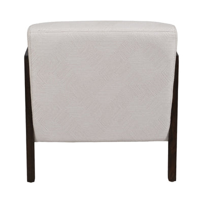 28" Brunner Accent Chair, White/black - Al Rugaib Furniture