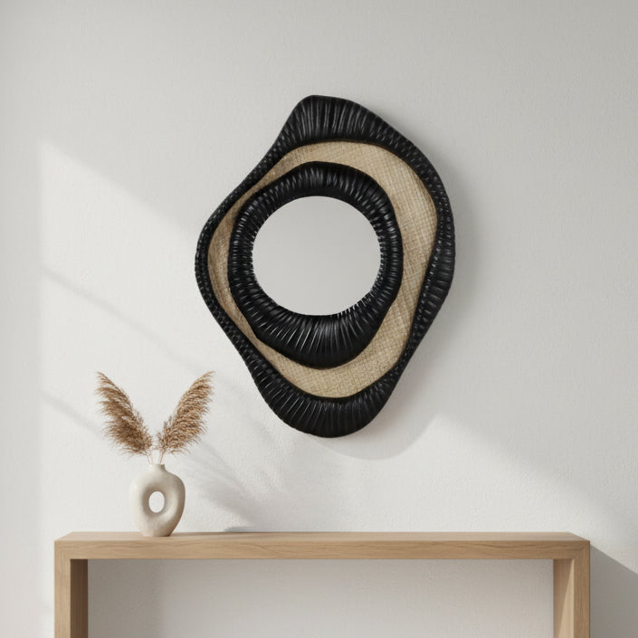 28" LATIMA SMALL TEAKWOOD WALL MIRROR Mirrors| Sagebrook Home