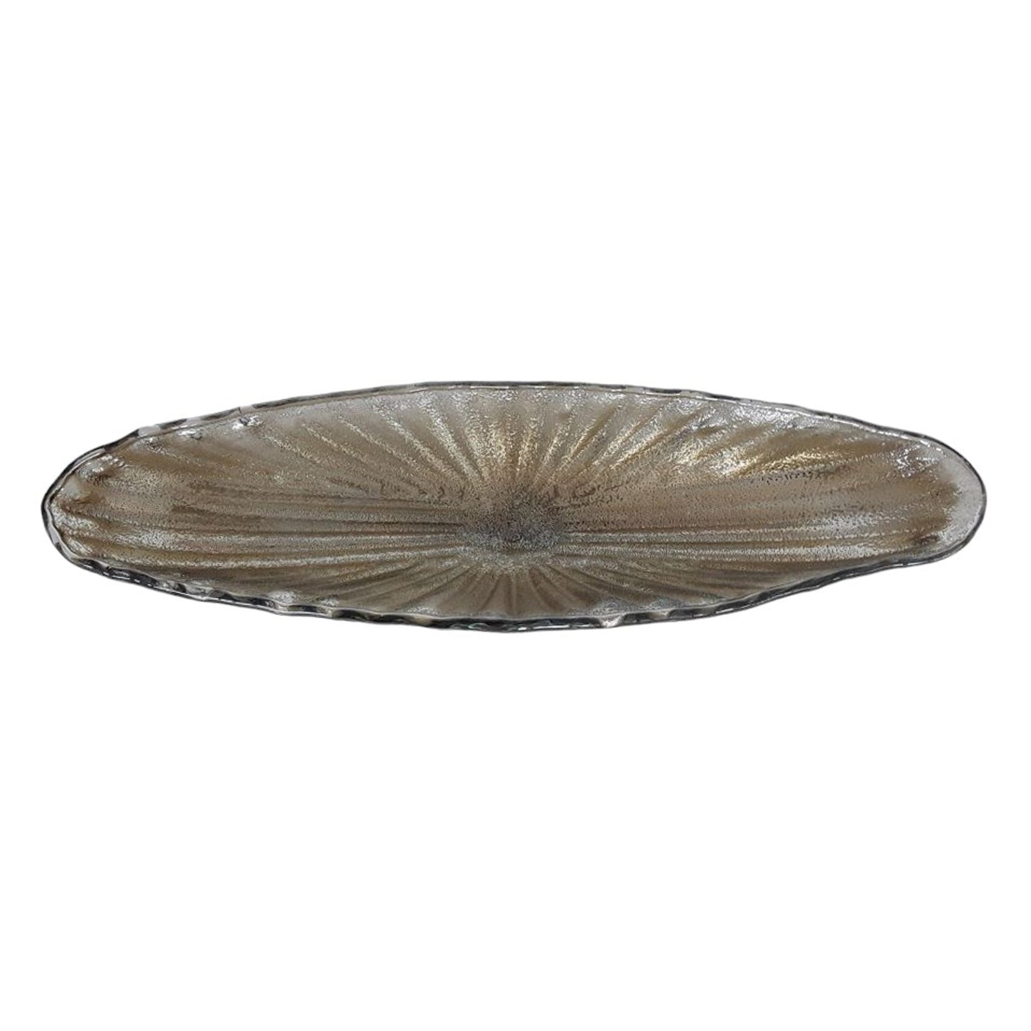 28" Salerno Large Italian Art Glass Tray Table Decors| Sagebrook Home