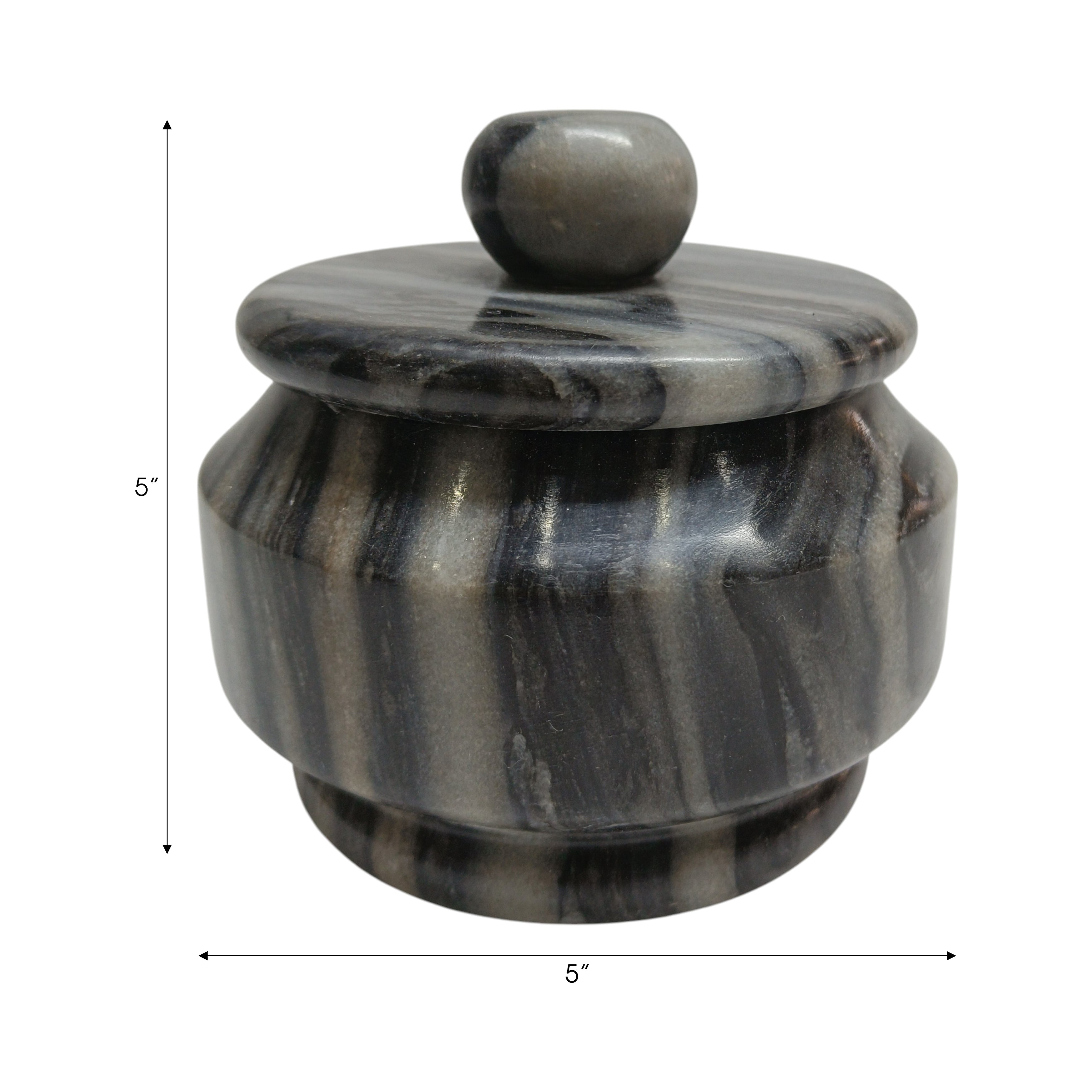جرة الرخام المنحوتة رينالت Rennalt Carved Marble Jar