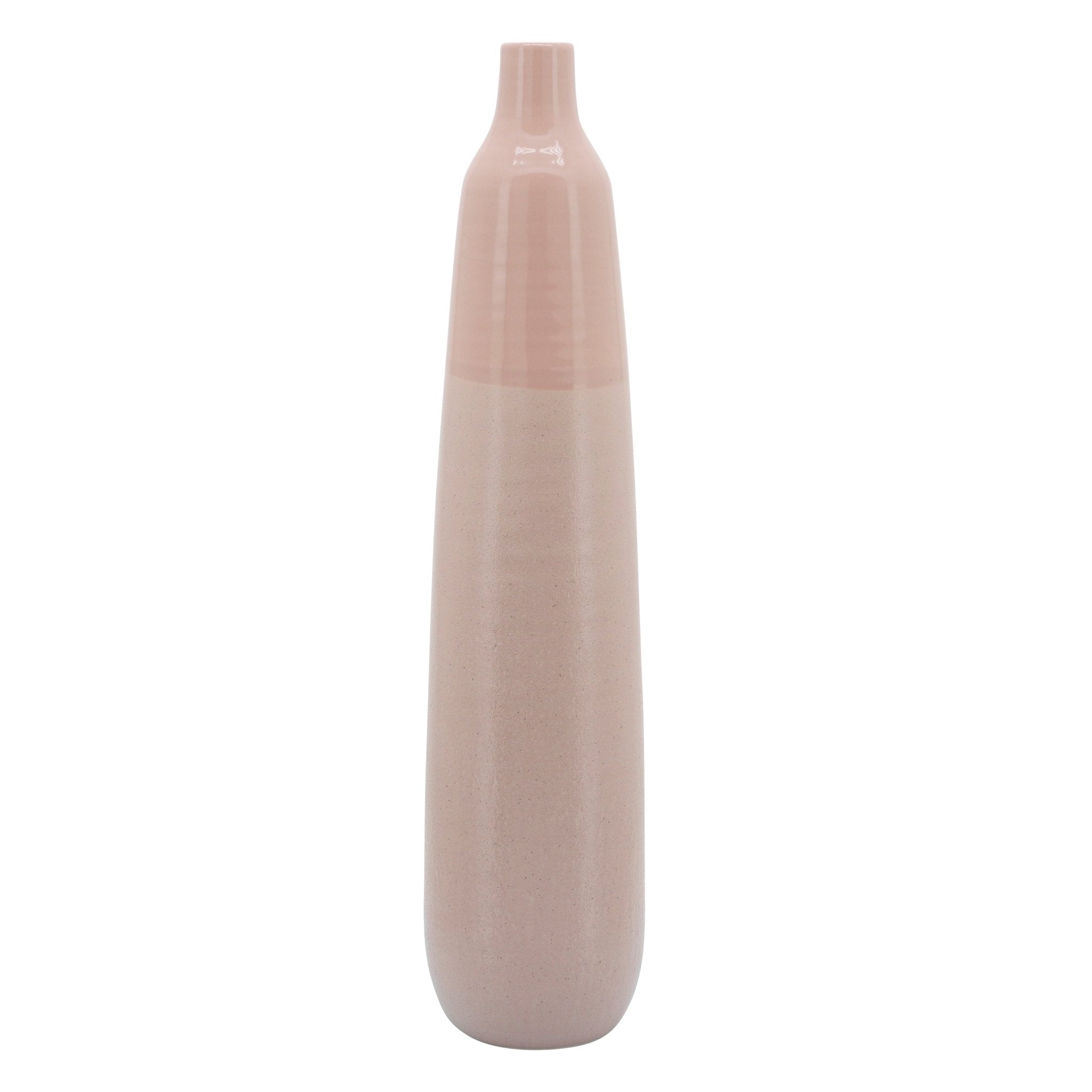 28"H BOTTLE VASE, BLUSH Vases and Jars| Sagebrook Home