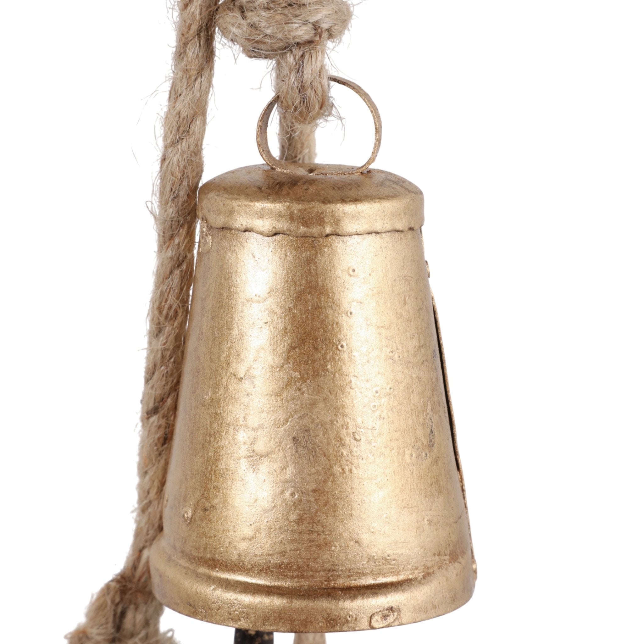 28x3" Hanging Cone Bells Cluster, Gold Planter| Sagebrook Home