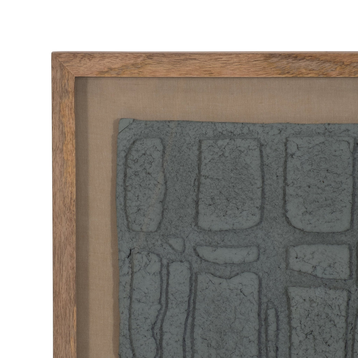 28X35 PAPER MACHE WALL ART FRAMED GLASS, DK GRAY Table Decors| Sagebrook Home