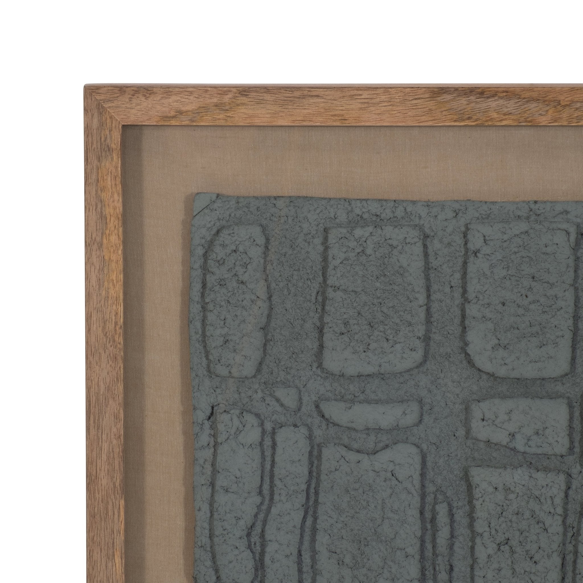 28X35 PAPER MACHE WALL ART FRAMED GLASS, DK GRAY Table Decors| Sagebrook Home