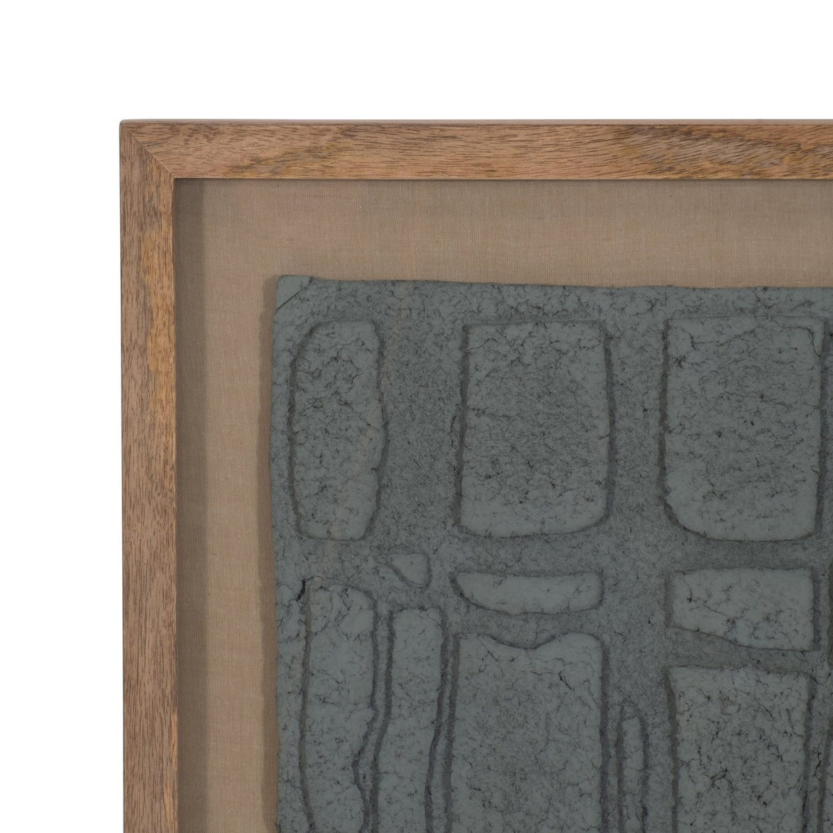 28X35 PAPER MACHE WALL ART FRAMED GLASS, DK GRAY Table Decors| Sagebrook Home
