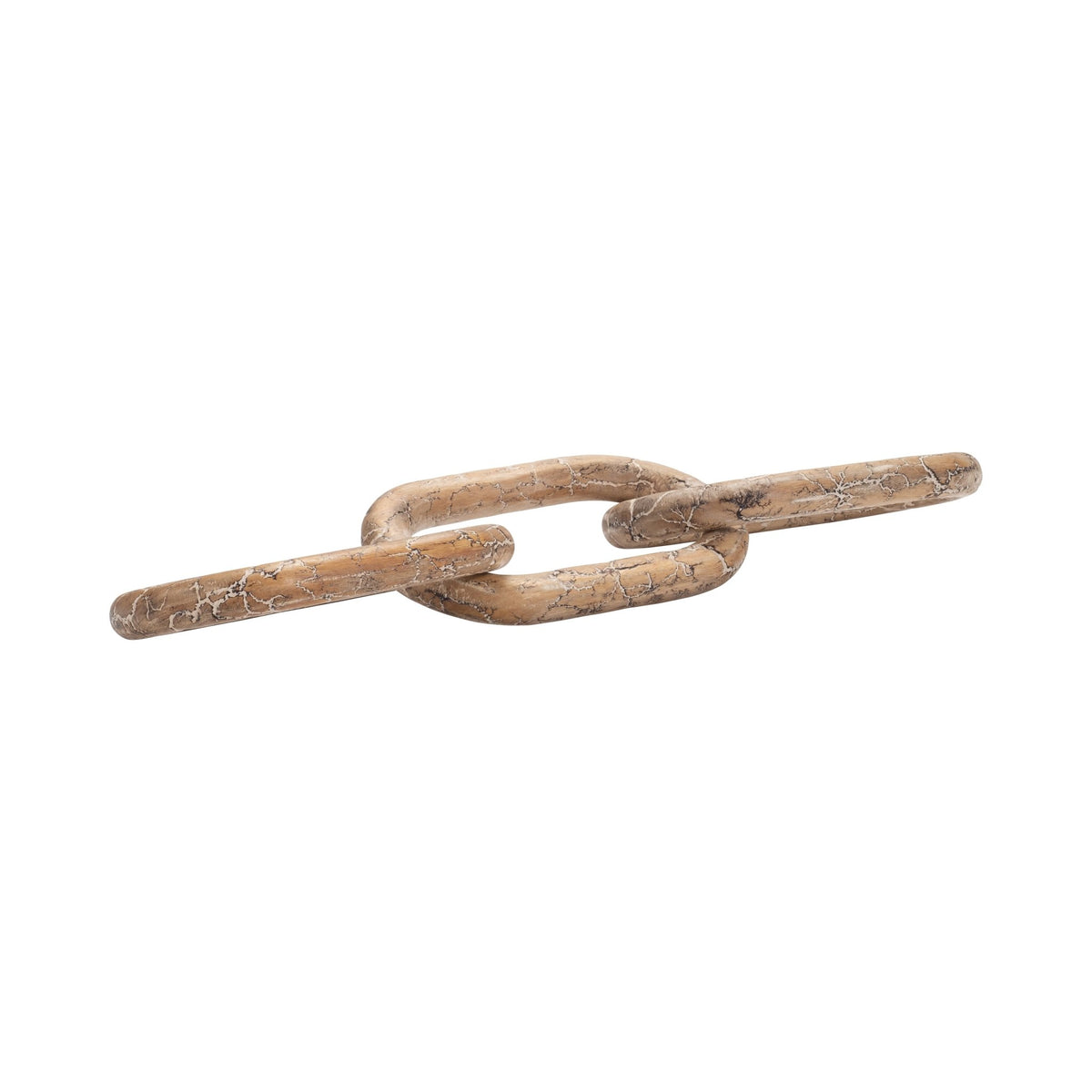 29" Desta Dark Wood Link Chain Table Decors| Sagebrook Home