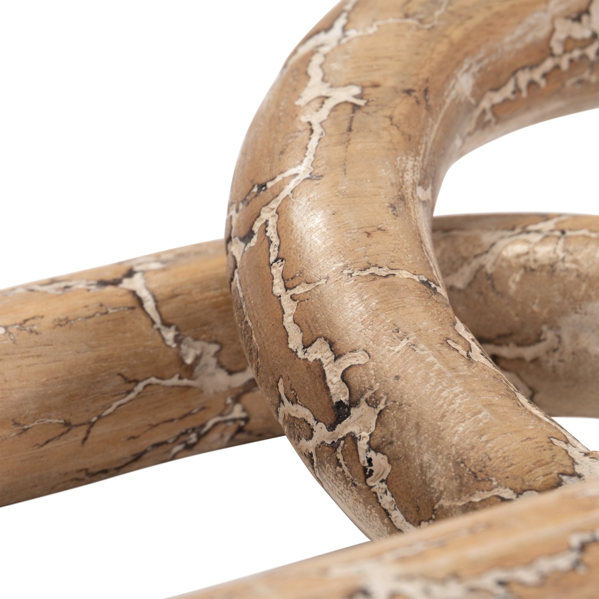 29" Desta Dark Wood Link Chain Table Decors| Sagebrook Home