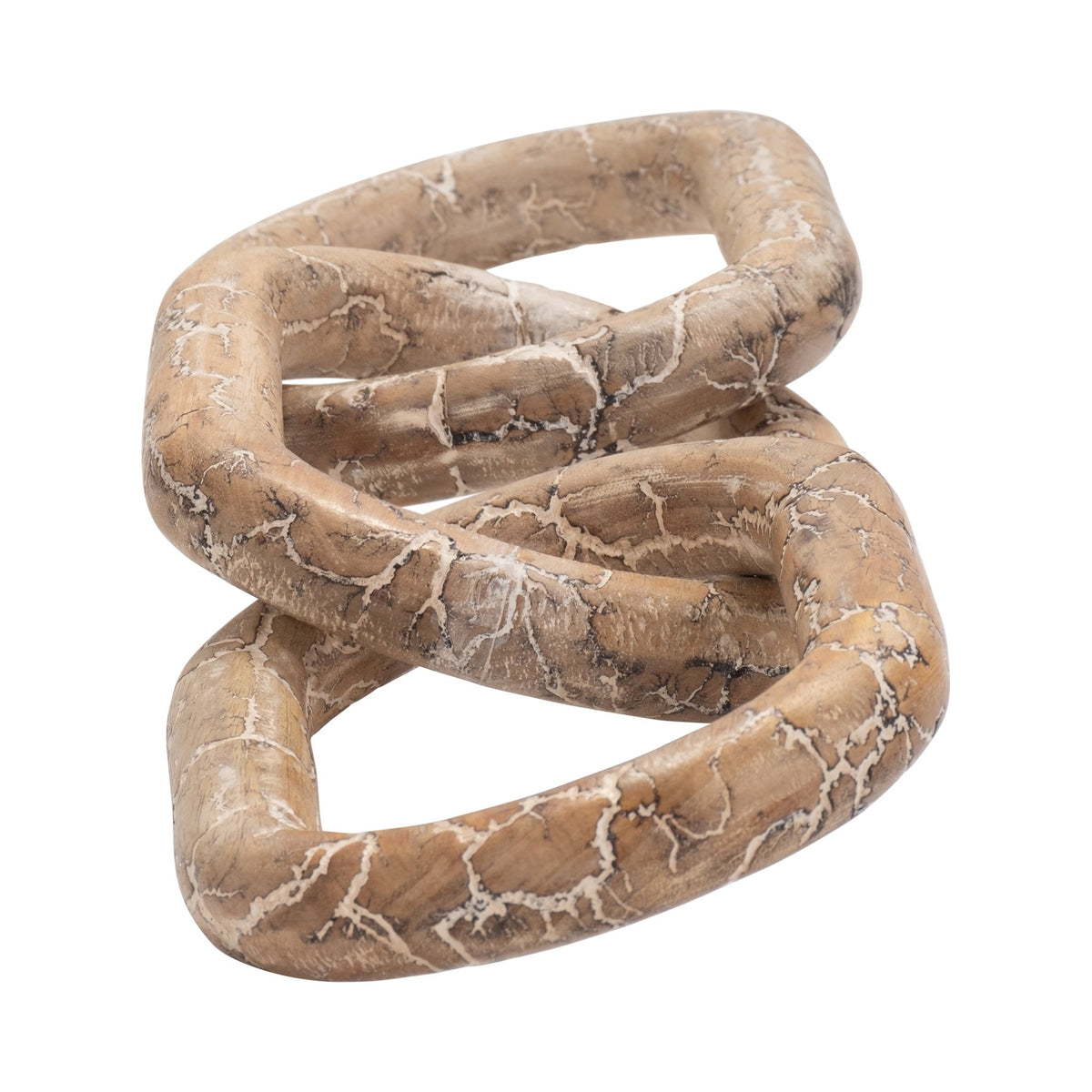 29" Desta Dark Wood Link Chain Table Decors| Sagebrook Home