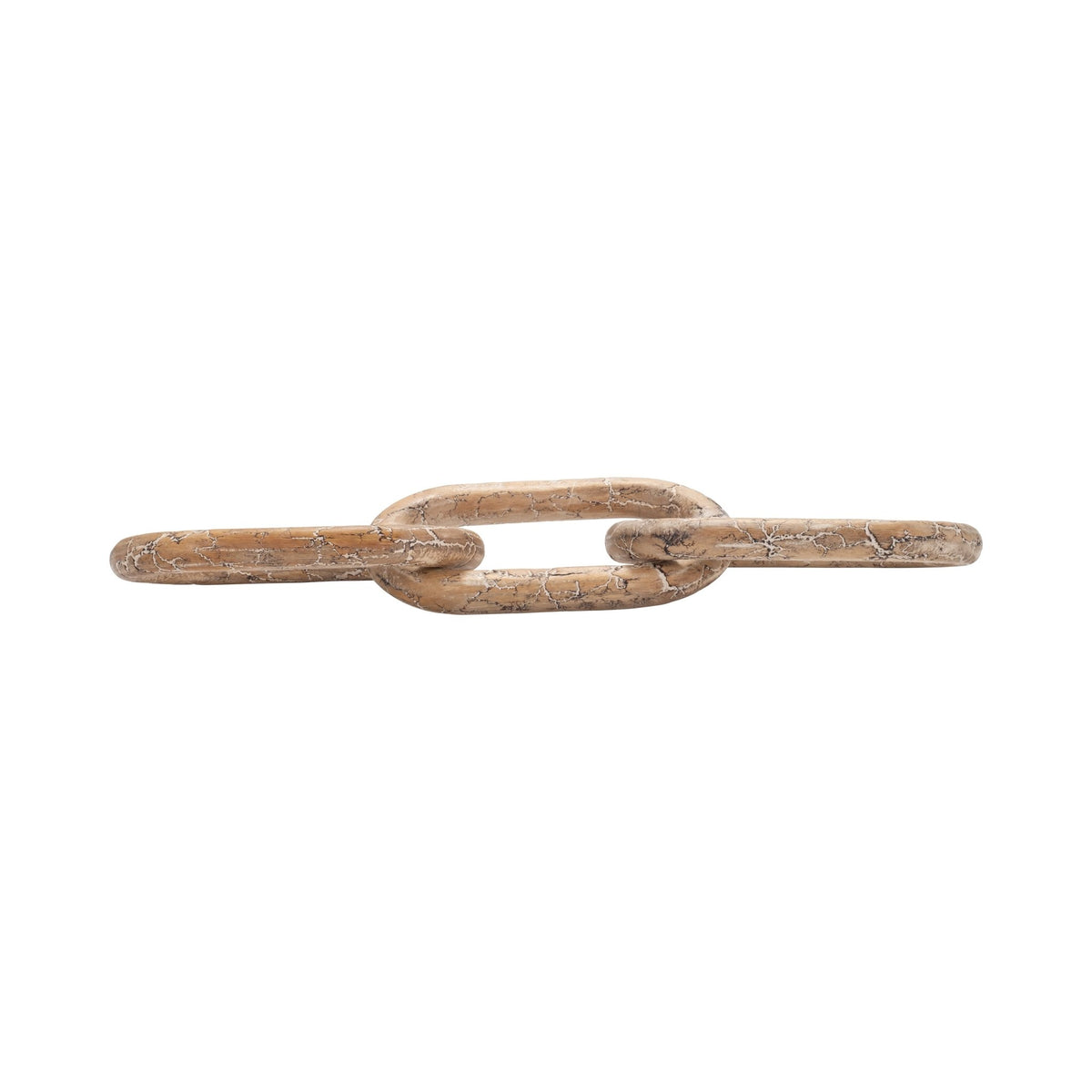 29" Desta Dark Wood Link Chain Table Decors| Sagebrook Home
