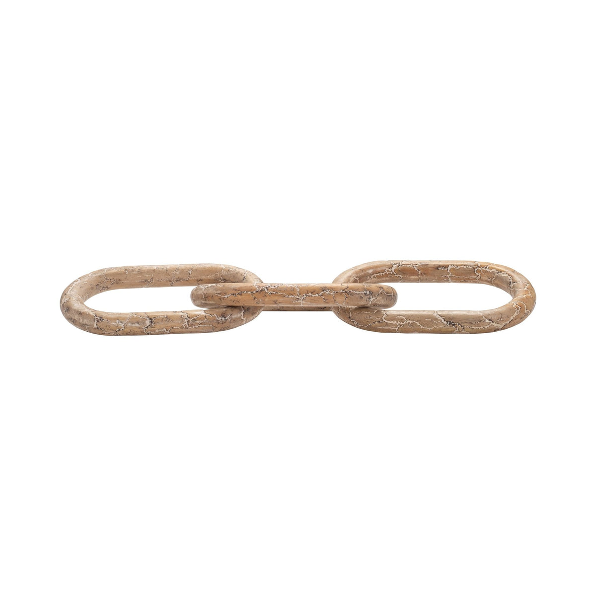 29" Desta Dark Wood Link Chain Table Decors| Sagebrook Home
