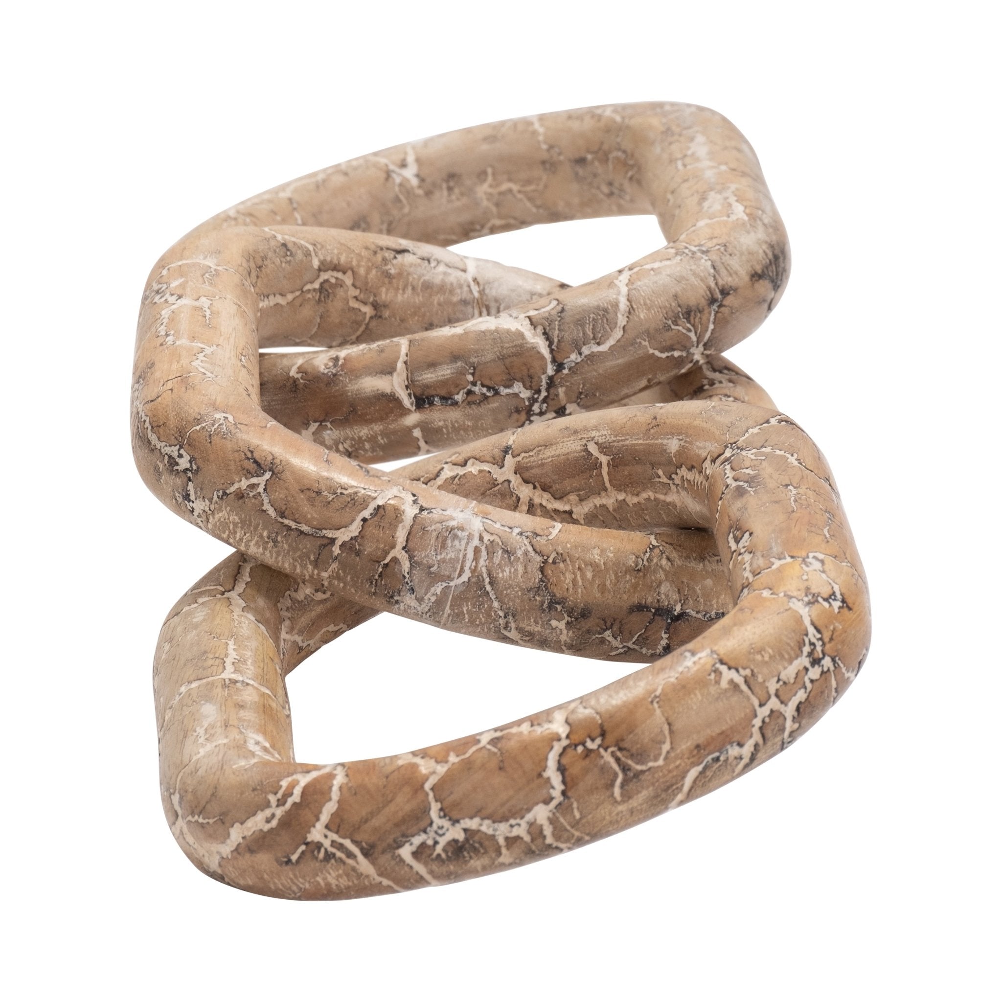 29" Desta Dark Wood Link Chain Table Decors| Sagebrook Home