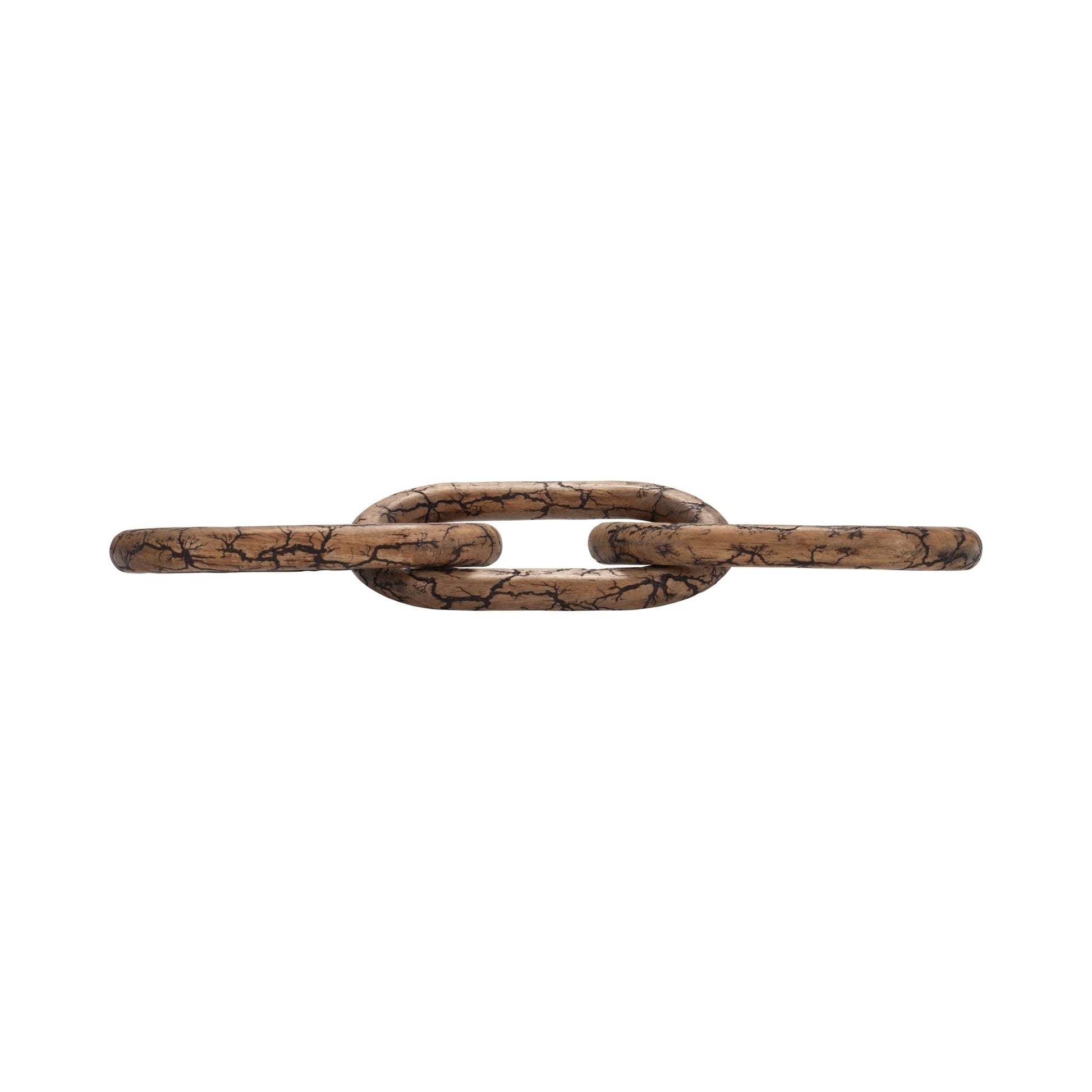 29" Desta Light Wood Link Chain Table Decors| Sagebrook Home