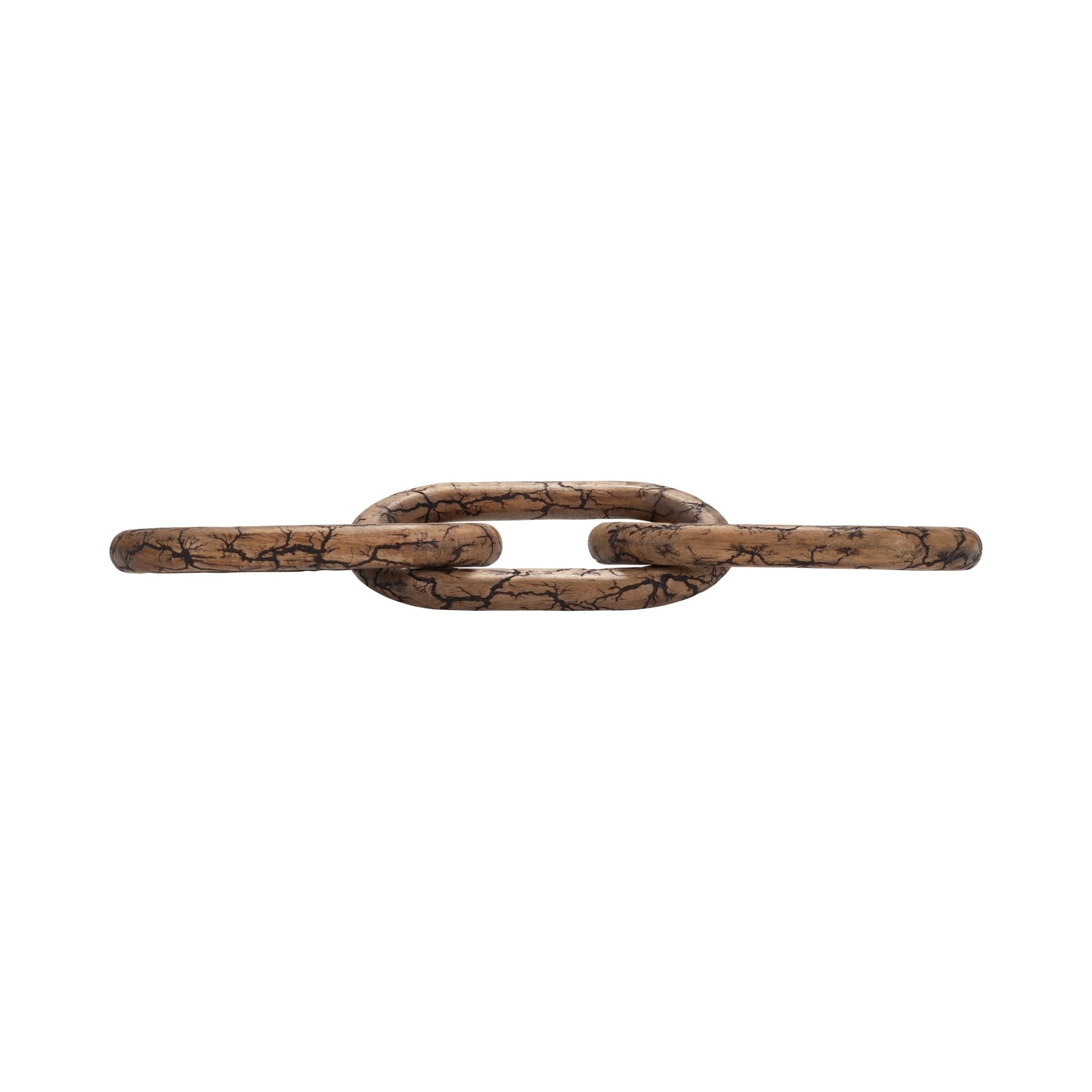 29" Desta Light Wood Link Chain Table Decors| Sagebrook Home