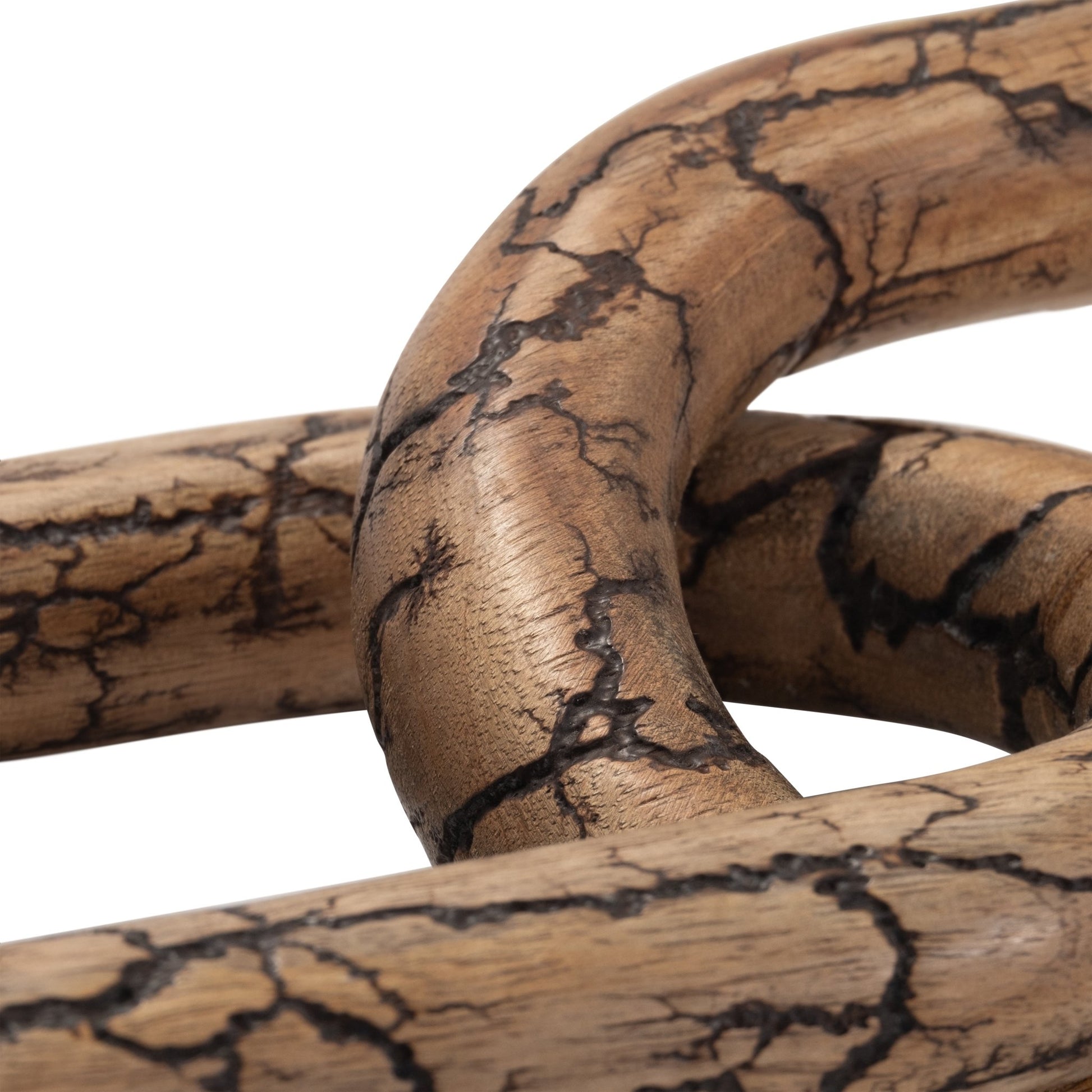 29" Desta Light Wood Link Chain Table Decors| Sagebrook Home