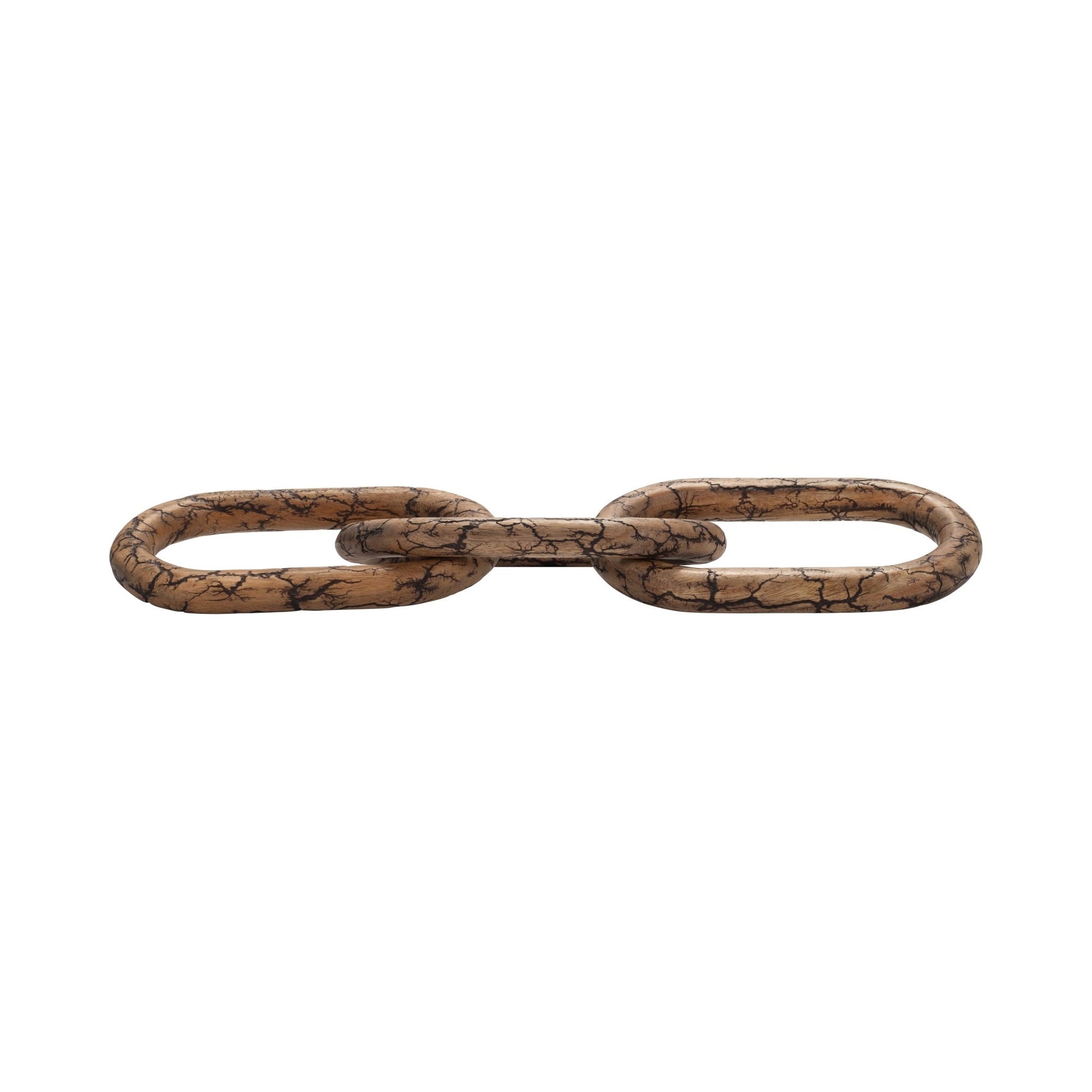 29" Desta Light Wood Link Chain Table Decors| Sagebrook Home