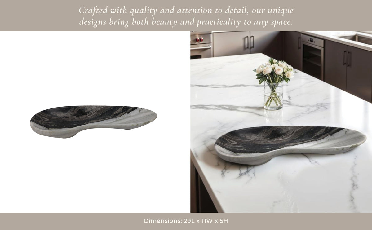 29" Himalayan Marble Tray Table Decors| Sagebrook Home