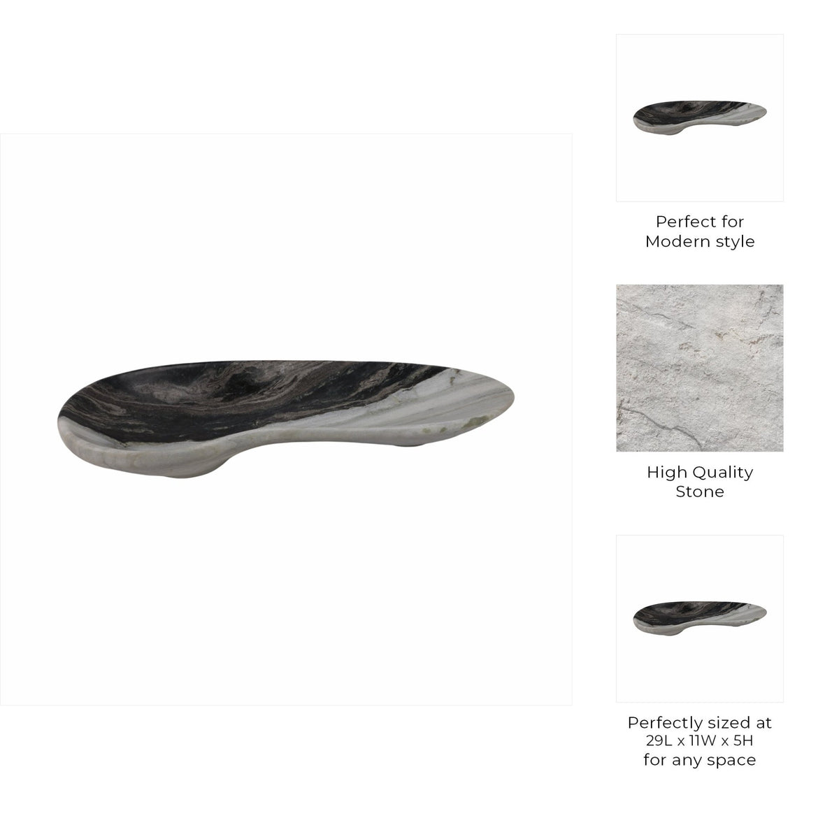 29" Himalayan Marble Tray Table Decors| Sagebrook Home