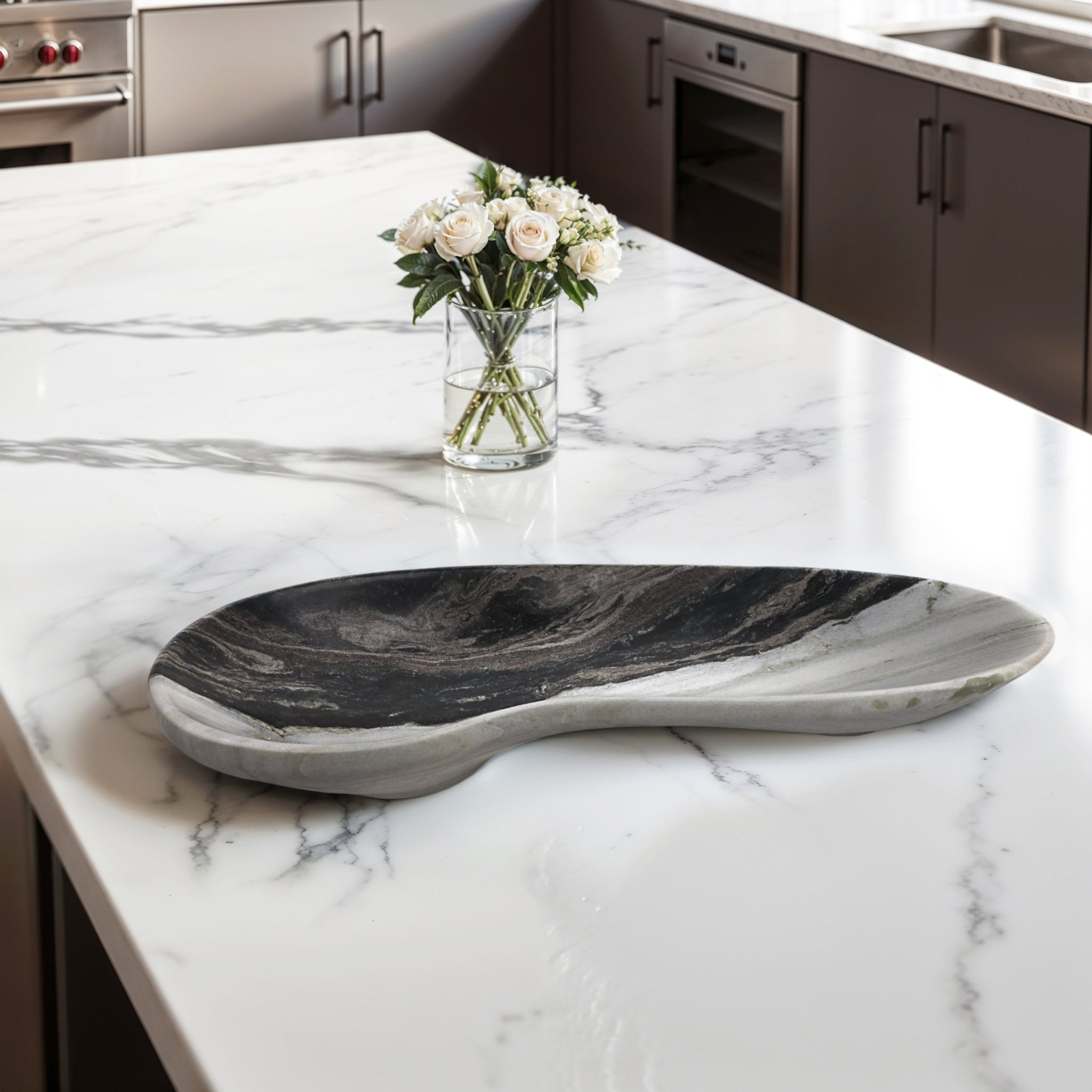 29" Himalayan Marble Tray Table Decors| Sagebrook Home