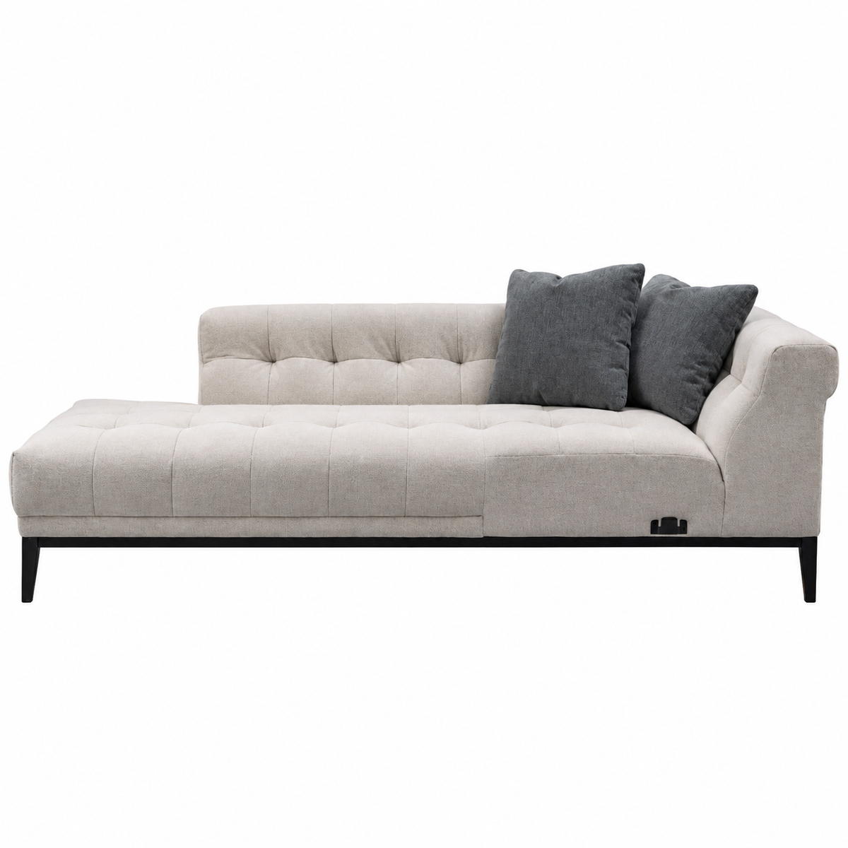 Agate Ivory and Charcoal cushion Sectional Laf