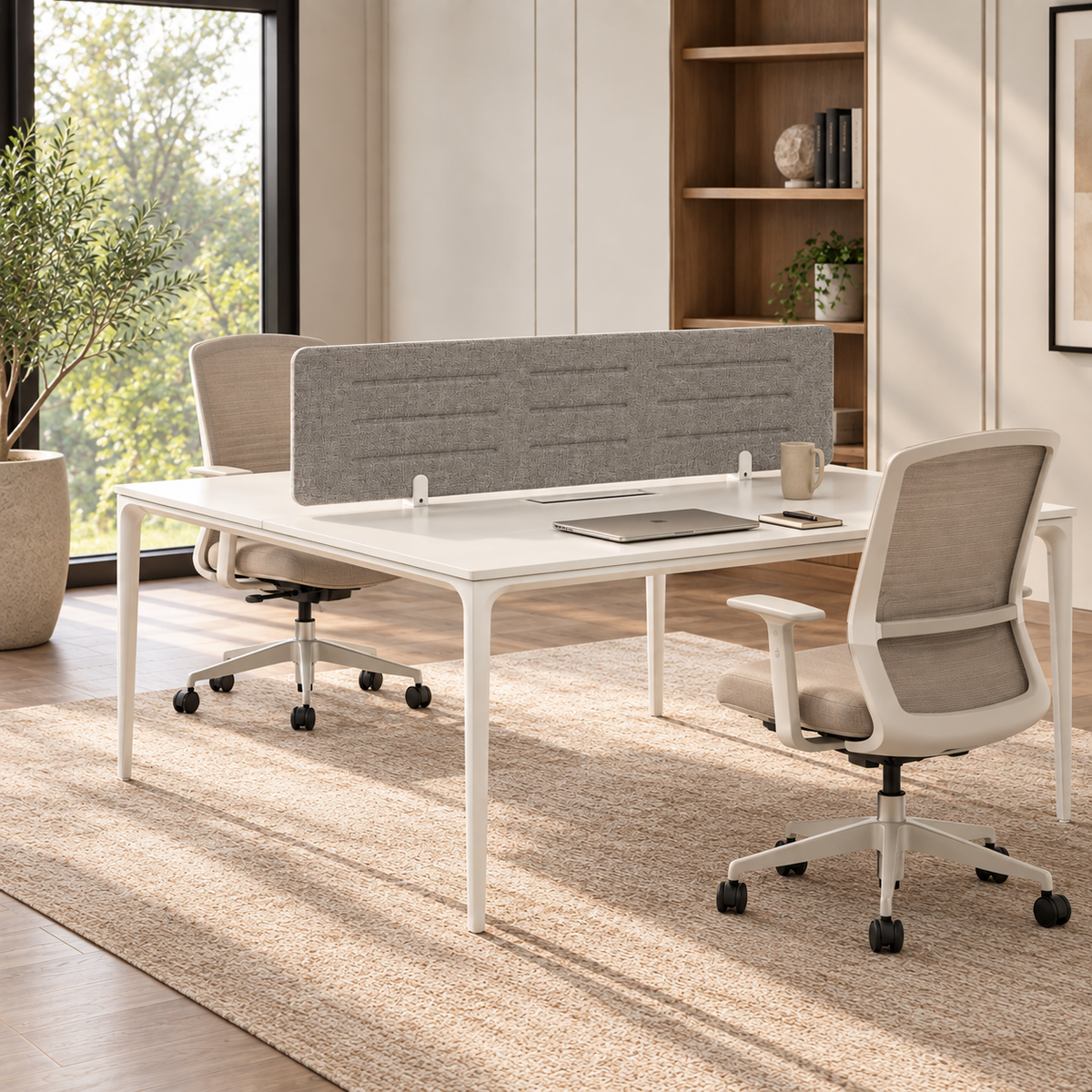 Arc Workstation Desk - White