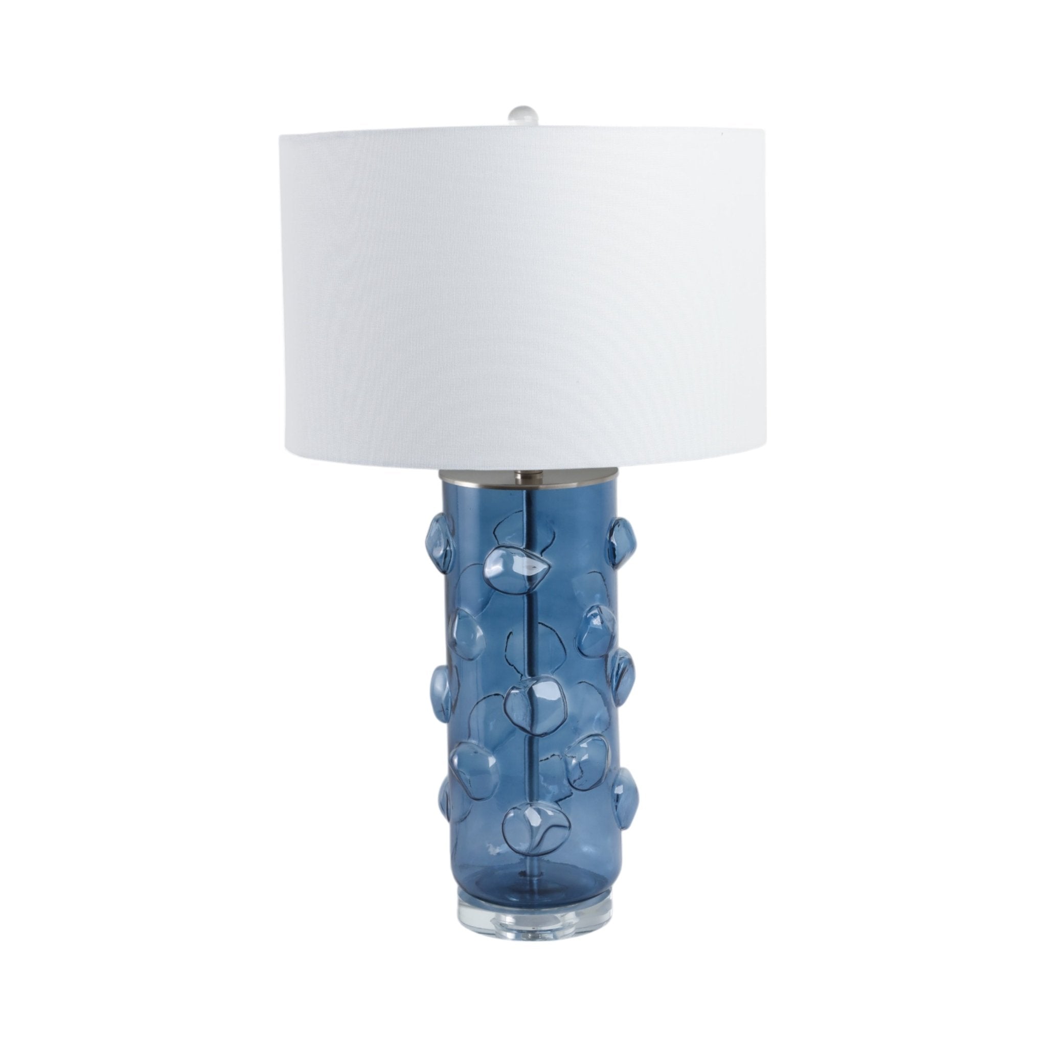 29x17" Glass Bubbles Table Lamp, Blue Table Decors| Sagebrook Home