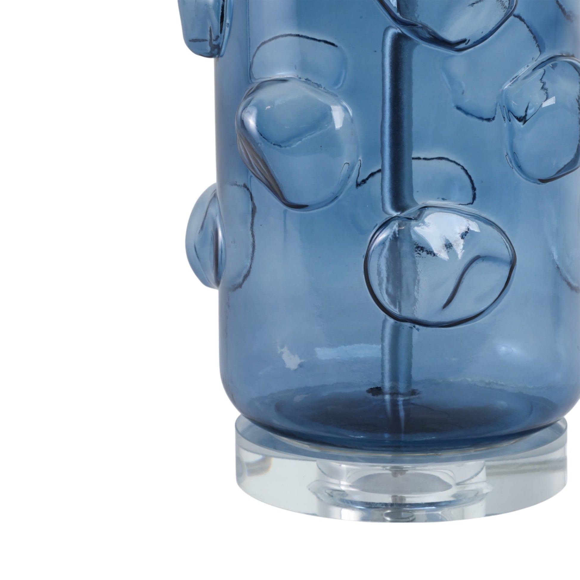 29x17" Glass Bubbles Table Lamp, Blue Table Decors| Sagebrook Home
