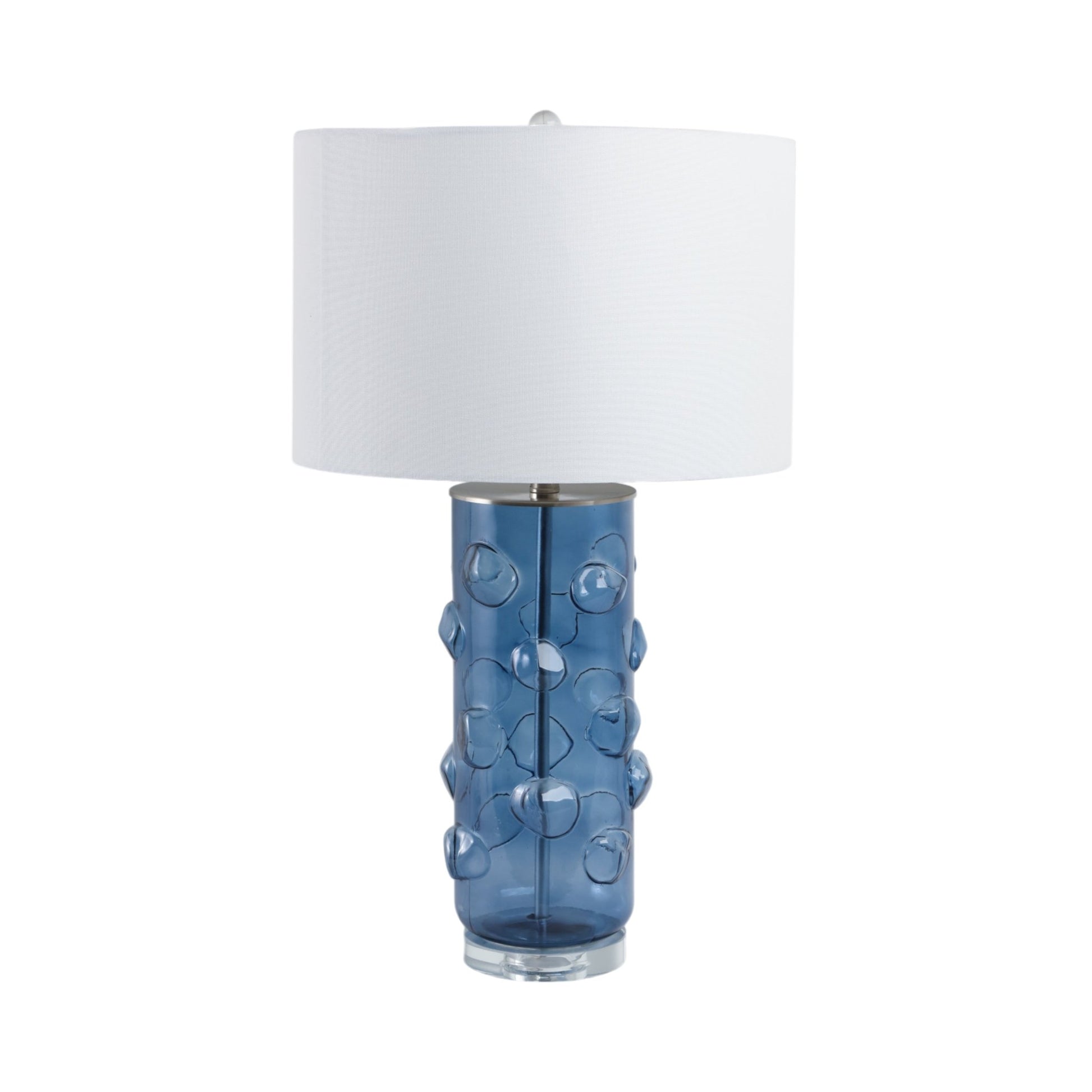 29x17" Glass Bubbles Table Lamp, Blue Table Decors| Sagebrook Home