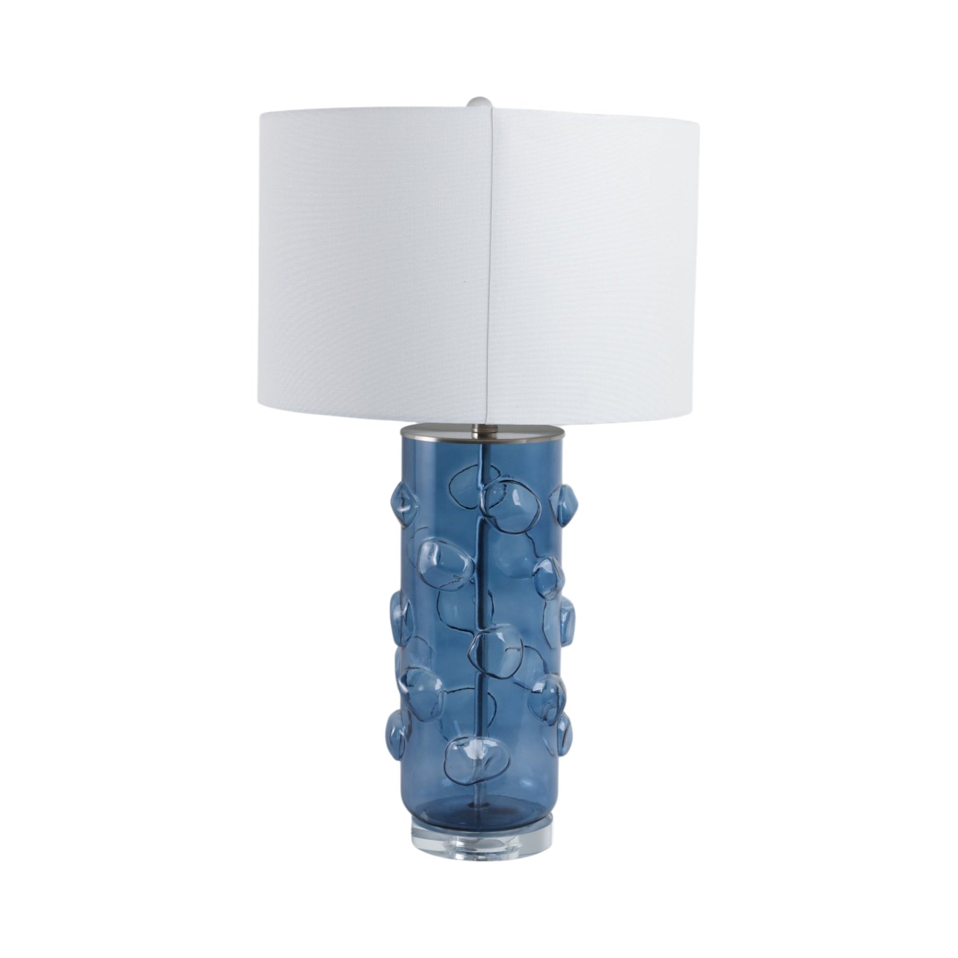 29x17" Glass Bubbles Table Lamp, Blue Table Decors| Sagebrook Home
