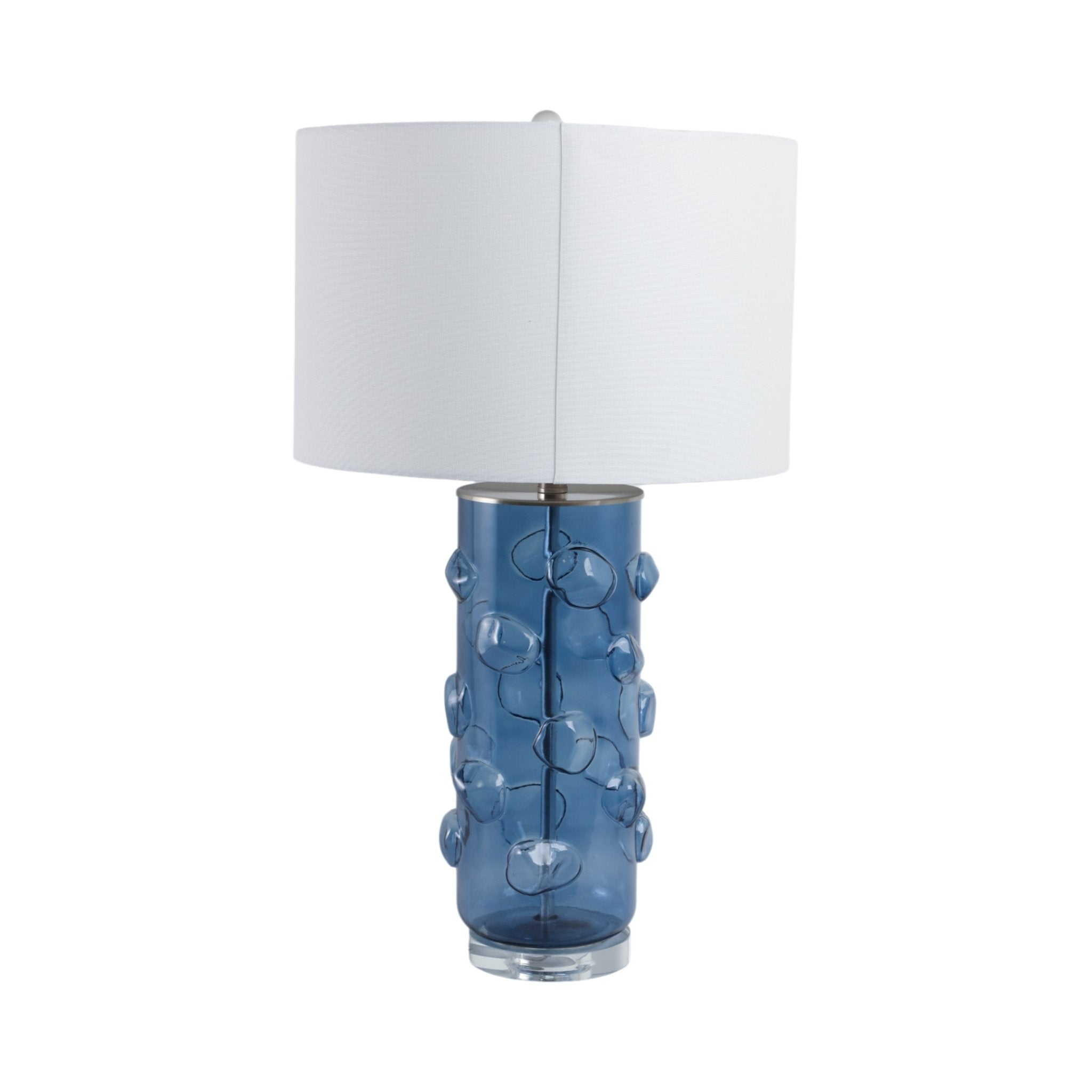 29x17" Glass Bubbles Table Lamp, Blue Table Decors| Sagebrook Home