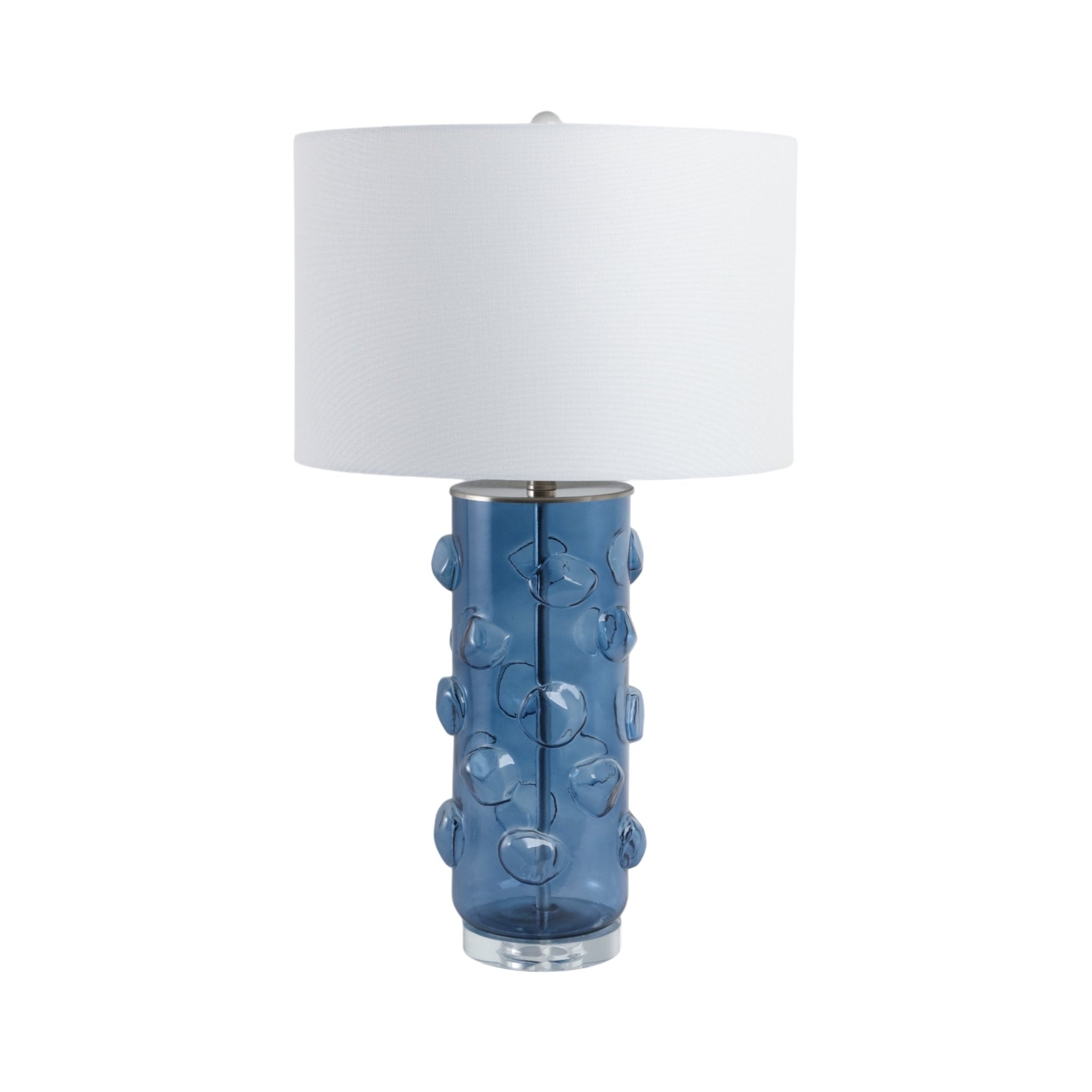 29x17" Glass Bubbles Table Lamp, Blue Table Decors| Sagebrook Home