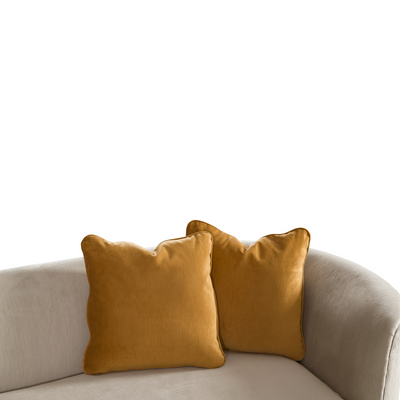 Dana Beige Mustard 4 Seater Sofa (287cm)