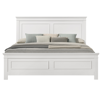 Provence White Wood King bed