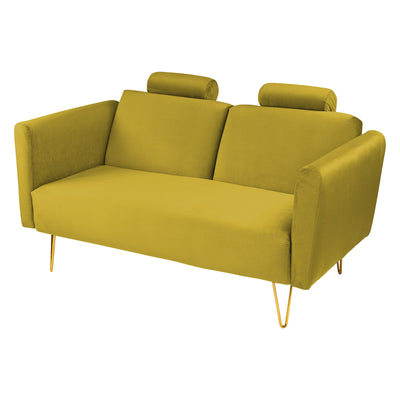 Rosela 2 In 1 Sofabed Velvet Upholstered