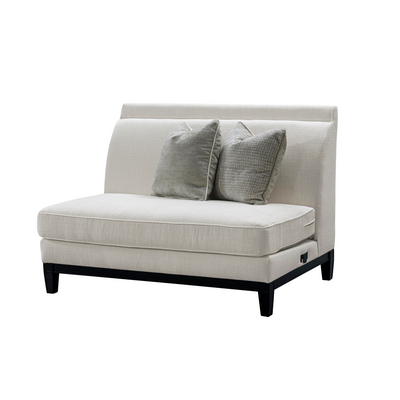 Romanian Key Beige Sectional Armless 2 seater