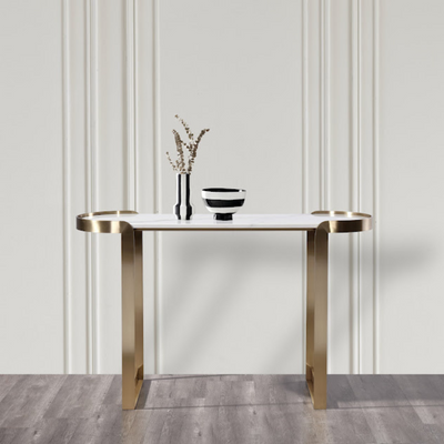 Artifical Mrable Top Console Table
